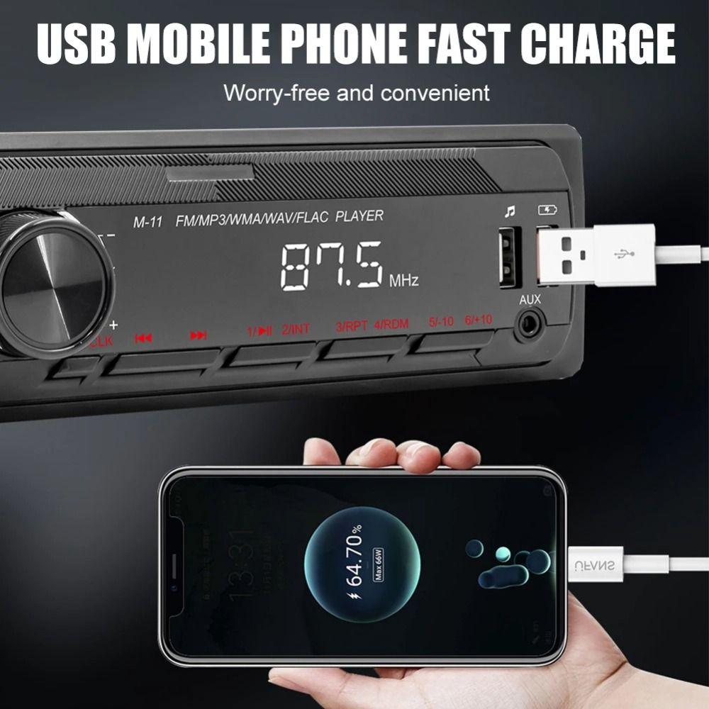 12V Bluetooth Car MP3 Player LED Display Car MP3 Player High Quality Car FM Radio Universal