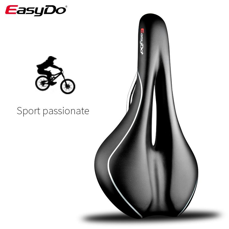 

Easydo Удобное водонепроницаемое велосипедное седло с мягкой подушкой, подходит для горного велосипеда, шоссейного велосипеда, складного велосипеда, полая конструкция, эргономичное седло