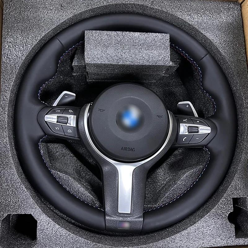 E-sportratt i läder för BMW E90 E91 E92 E93 E70 E71 E72 E53 E89 E84 E81 E87 E82 E88 ratt