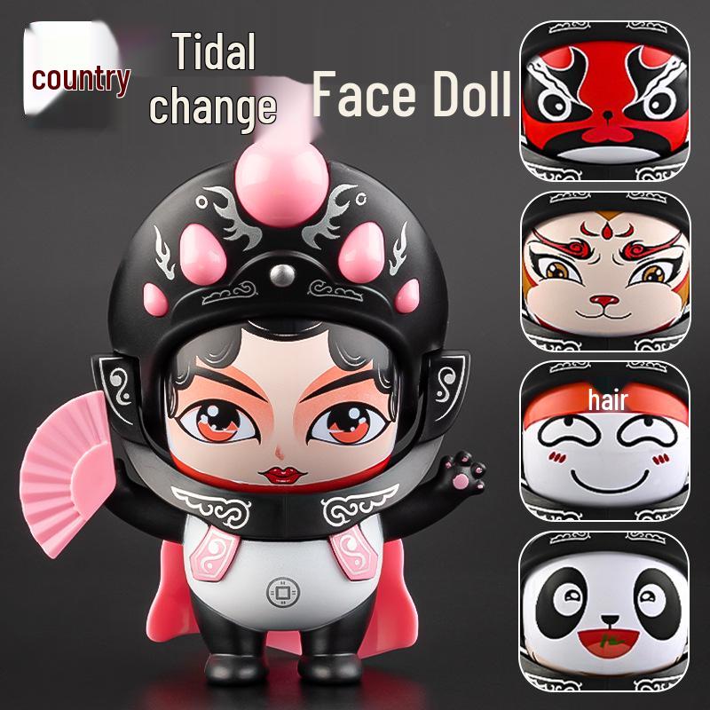 Sichuan Opera Panda Face-Changing Plush Toy Souvenir