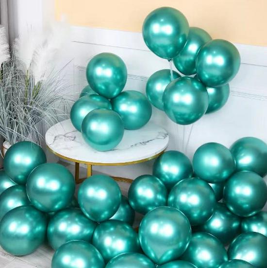 Good Times 10'' & 12'' Latex Metal Balloons for Weddings & Parties
