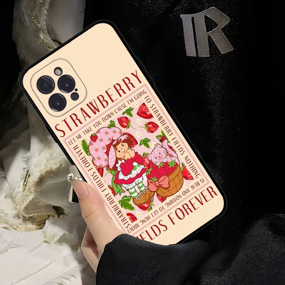 

S-Strawberry-shortcake Girl For IPhone 17 16 15 14 Pro Max Air 11 12 13 Mini Plus Phone Cover iPhone 14 pro