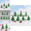 Adorable Christmas Tree Resin Diy Micro Landscape Miniature Decoration For Gardens