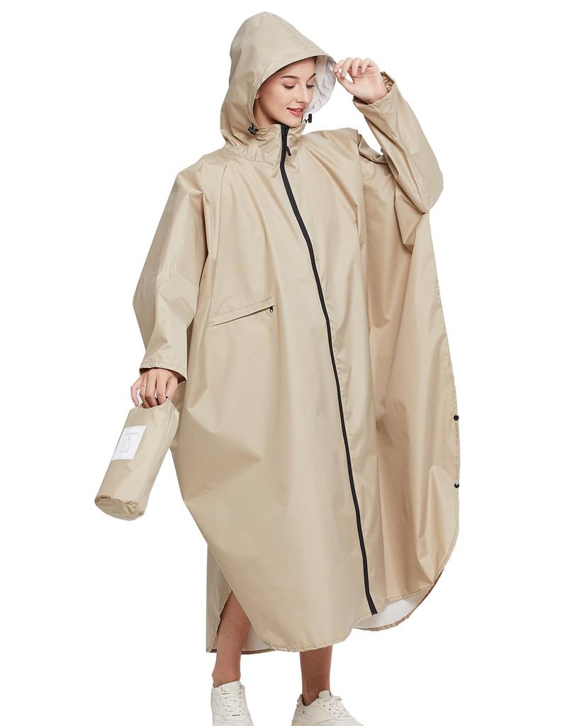 Regnjakke for ryggsekk regn regn for å se oppbevaringspose unisex [Moli&Hani] sykling, dame regnjakke, kompatibel, poncho, lett, vindtett,