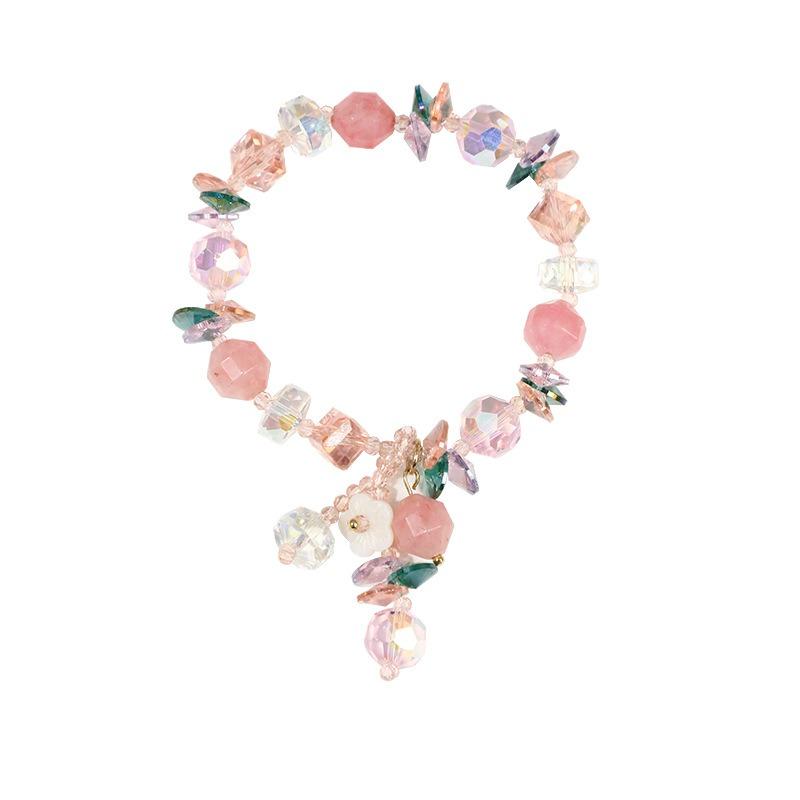 Handgemaakte Pastorale Verse Zoete Kristallen Armband Voor Jonge Vrouwen