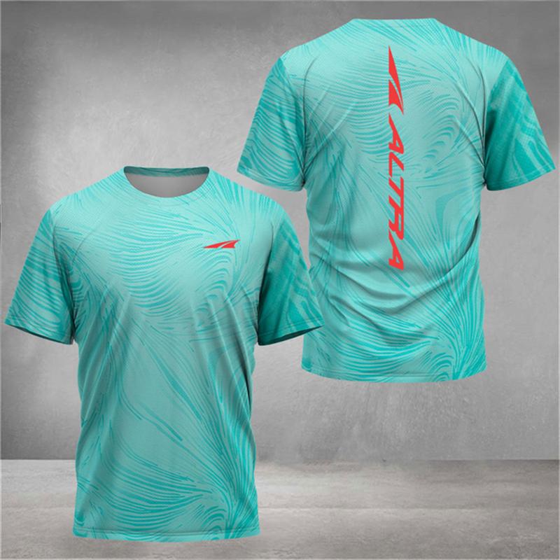 Men's T-shirt Fast Drying Badminton Training Clothes Table Tennis Clothes Printed Running Tees Unisex Breathable Sportswear Tops