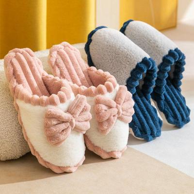 Warme Plüsch-Baumwollpantoffeln für Damen & Herren - Niedliches Partnerdesign für Herbst & Winter