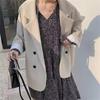 Frühling und Herbst weiße Anzugjacke Damen Frühling und Herbst lässig locker elegant Retro Anzug