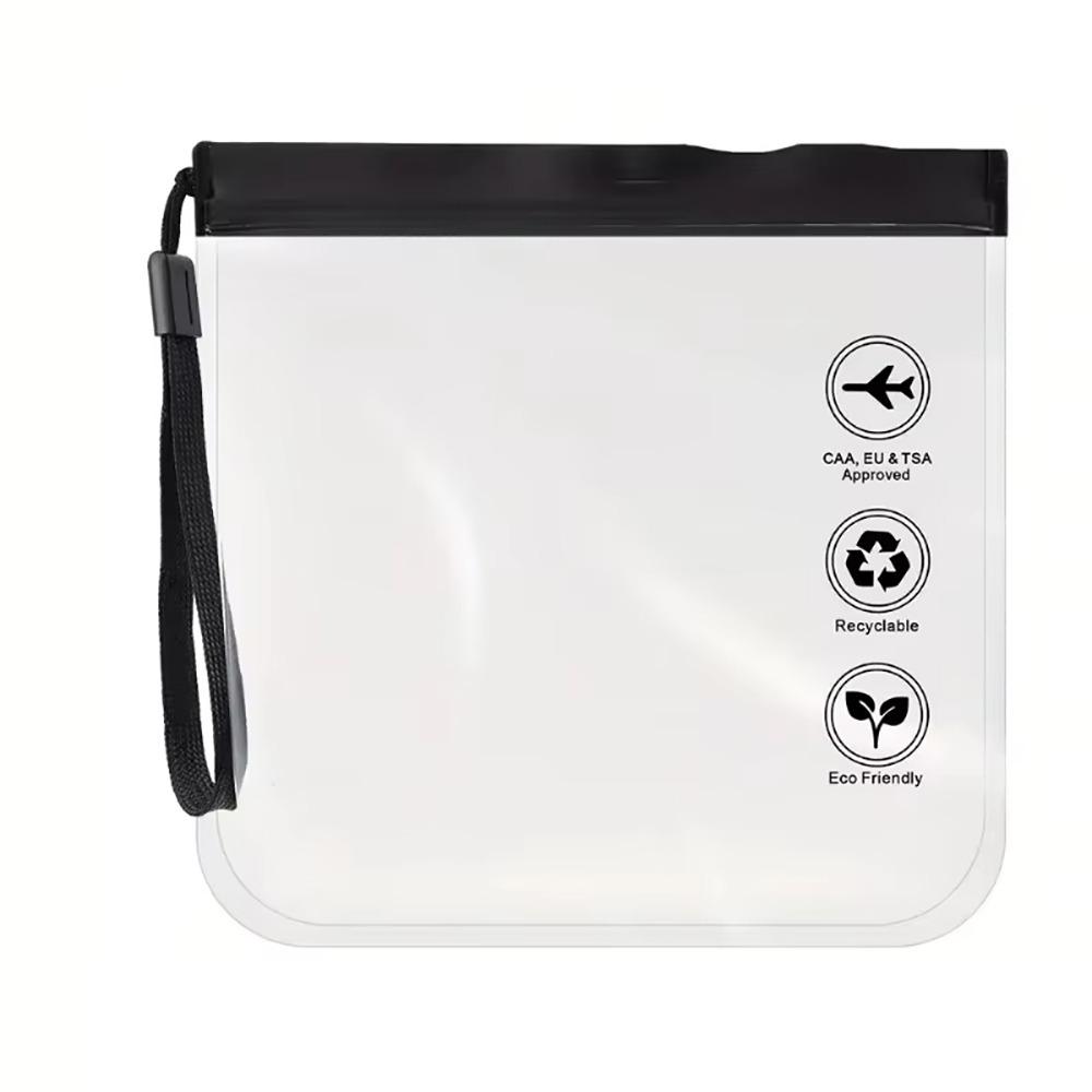 1Pcs Waterproof Flight Make Up Bag Transparent Cleaning Storage Organizer Toiletry Bag  For Women