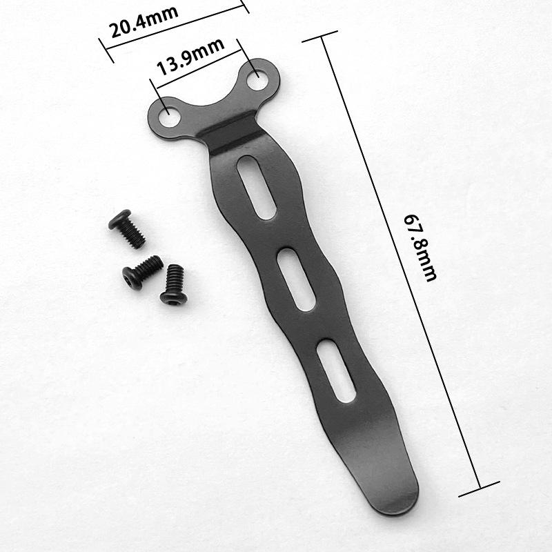 Stainless Steel Back Clip for DIY Folding Pocket Knife Tool DIY Accessories Back Clip Custom Folding Knife Back Clip Holder