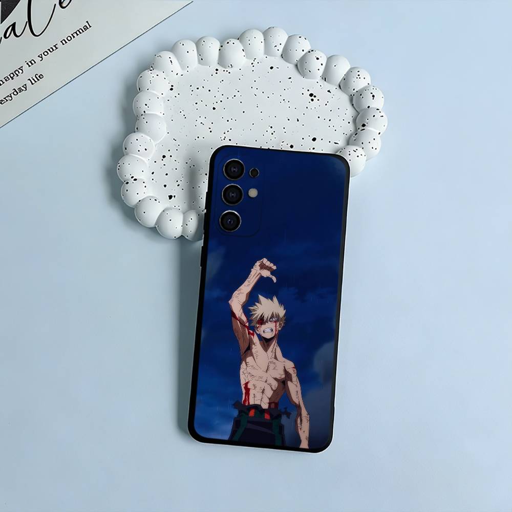 Shonen Anime-My -H-Hero -Academia Soft Silicone Case for Samsung S25, S24, S21, S22, S23, S30, Ultra, S20, Plus, FE, Lite-Black