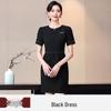 2025 Women's Short-Sleeve Professional Dress with Pockets - Summer Office Workwear