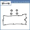 Brand New 1Set Valve Cover Gasket for Hyundai Accent and Kia Models 2244126801 22441-26801 Black Parts