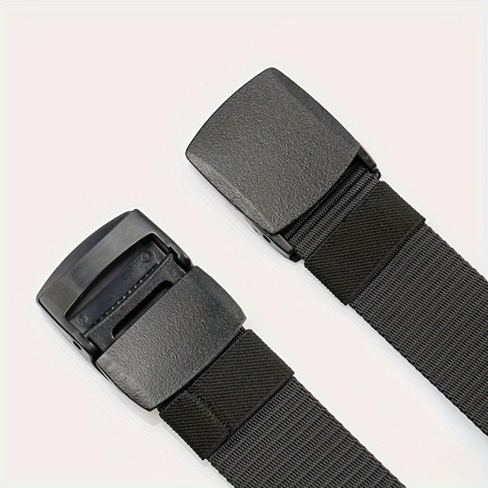 Men's and Women's Anti-Allergy Nylon Belt - Smooth Buckle for Casual, Formal, Outdoor and Daily Wear | Unisex Belt | Large Size Belt