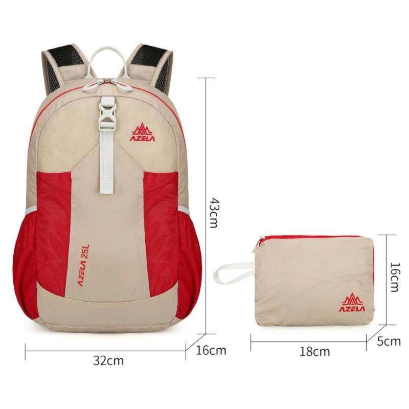 Faltbarer Outdoor Wasserabweisender Leichter Wanderrucksack mit Großem Fassungsvermögen für Sportaufbewahrung