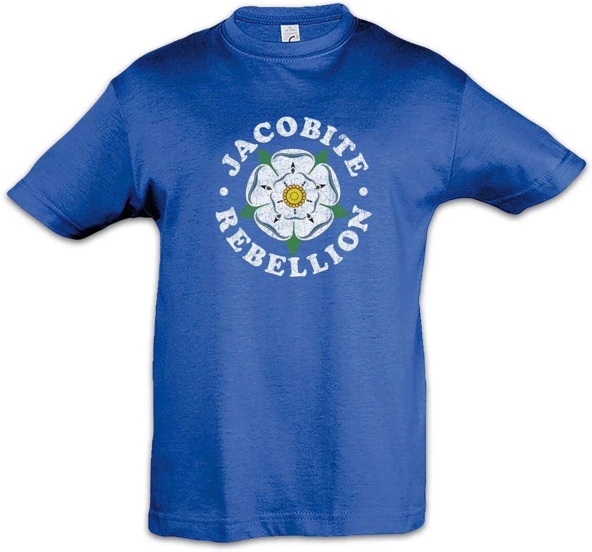 Jacobite Rebellion Kids Boys T-Shirt Scotland Jacobite Rebellion Jacobites- 140