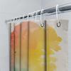 Colorful Shower Curtain Beach Sunset Design For Bathroom Decor Modern Waterproof Fabric With Hook Rings Set In Various Sizes