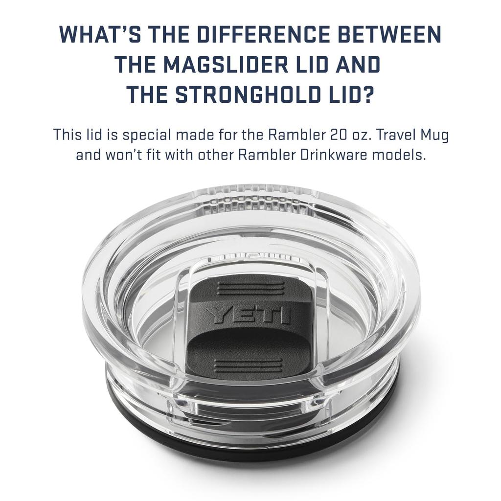 YETI Rambler 20 Travel Mug, Stainless Steel, Vacuum Insulated, with Stronghold Lid, Wildvine Red