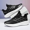 Sports Men's Shoes Spring and Autumn New Fly-woven Breathable Comfortable Running Shoes Men's Youth Thick-soled Heightening Non-slip Wear-resistant