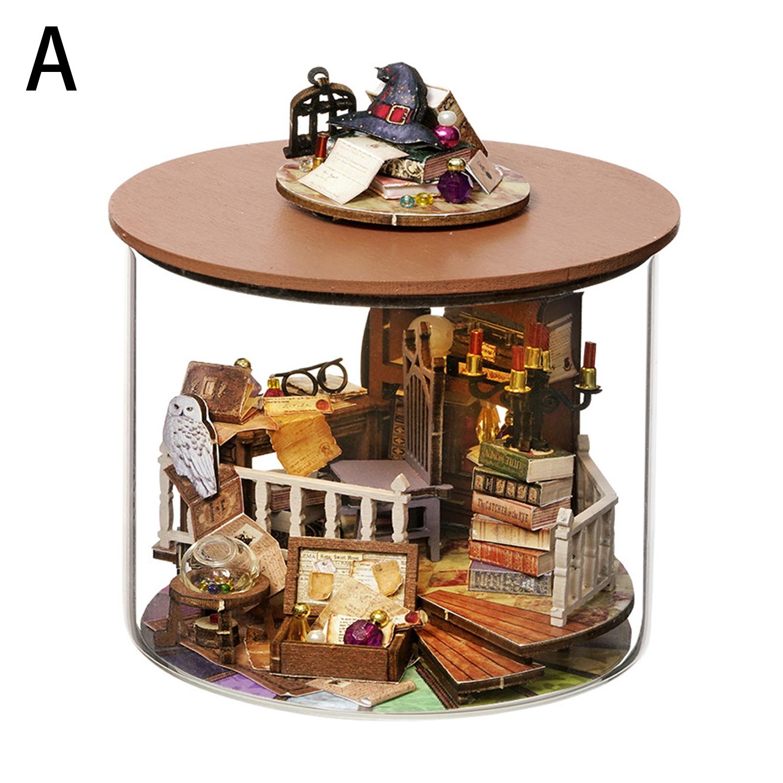 

Сделай сам Деревянный Кукольный Домик в Бутылке Набор Миниатюрного Домика Магическая Вилла с Теплыми Подарками Игрушки R0P6 B032-One-size