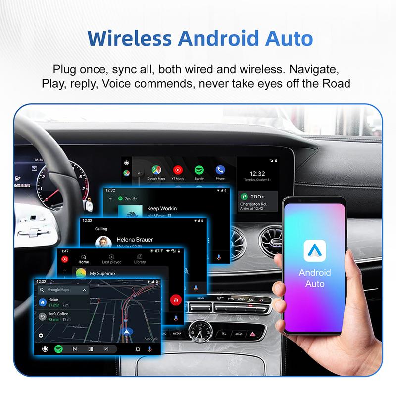 Wireless CarPlay Android Auto For Mercedes Benz A B C E CLS CLA GLA GLB Class NTG6.0 2018-2022