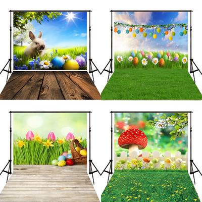 Paskalya Partisi Arkaplan Fotoğrafçılığı Arkaplan Tavşan Renkli Yumurtalar Bebek Fotoğrafçılığı Fotoğraf Stüdyosu aksesuarları