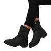 New Belt Buckle Vintage Martin Boots 2025 Winter Thick Heel British Style Strap Plus Size Boots for Women