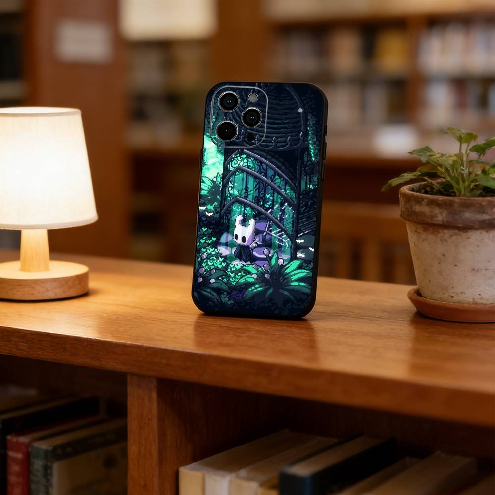 Hollow Knight Phone Case For iPhone 17, 16,15,14,13,12,11 Plus,Pro Max, Others Soft Black Cover