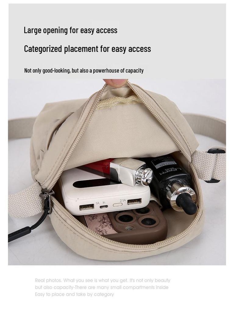 Cross-border Multifunctional Messenger & Phone Bag - Casual Shoulder Bag with Water Bottle & Drawstring Cup Holder, Ideal for Sports & Fitness