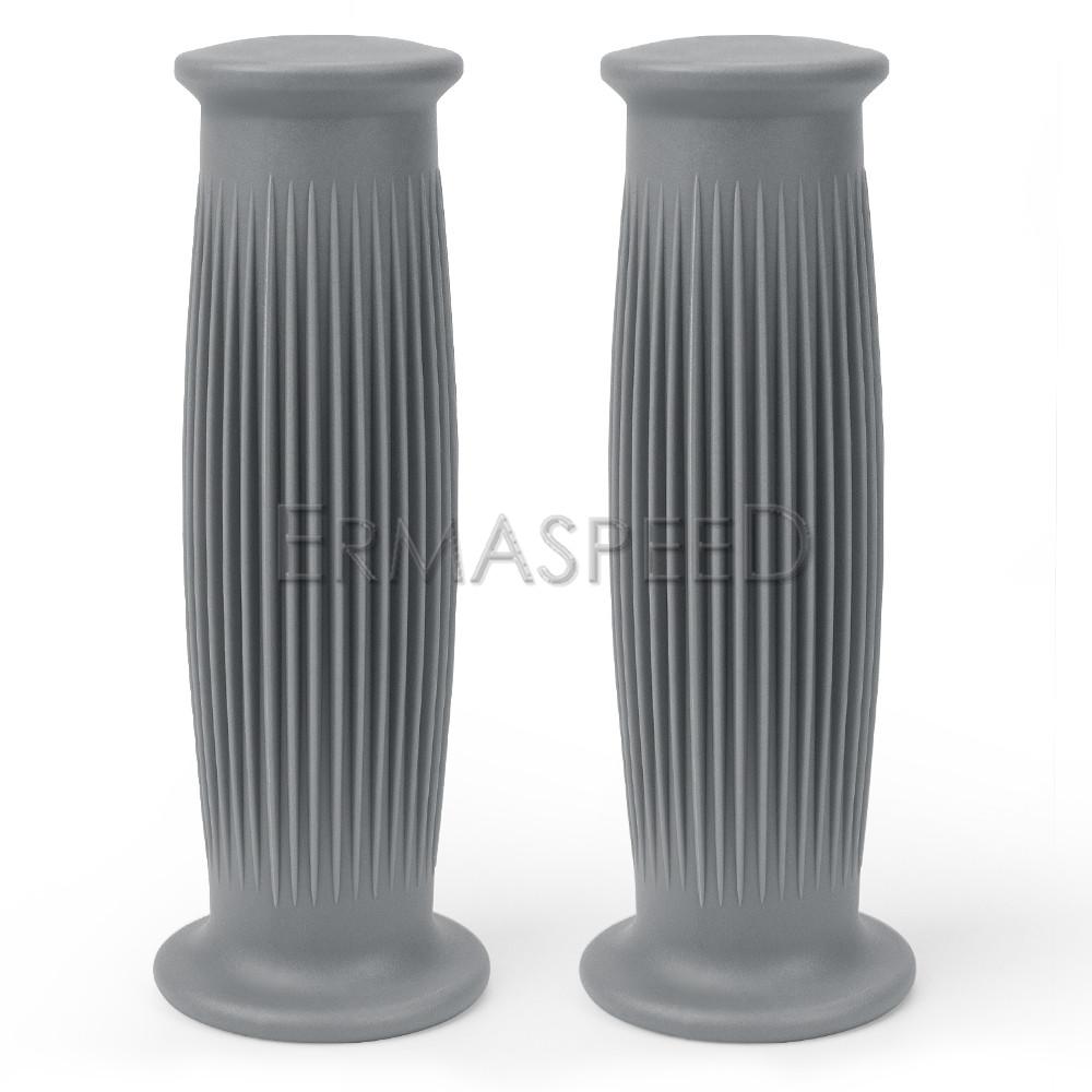 Motorcycle Grips Retro Non Slip Rubber Bar End Thruster Grip 7/8" 22mm 24mm Motorcycle Comfort Hand Handlebar Grip