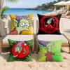 DDisenchantment Elfo Cushion Cover Silky Short Plush Invisible Zipper Dustproof Sofa Pillow Case For Home Decor