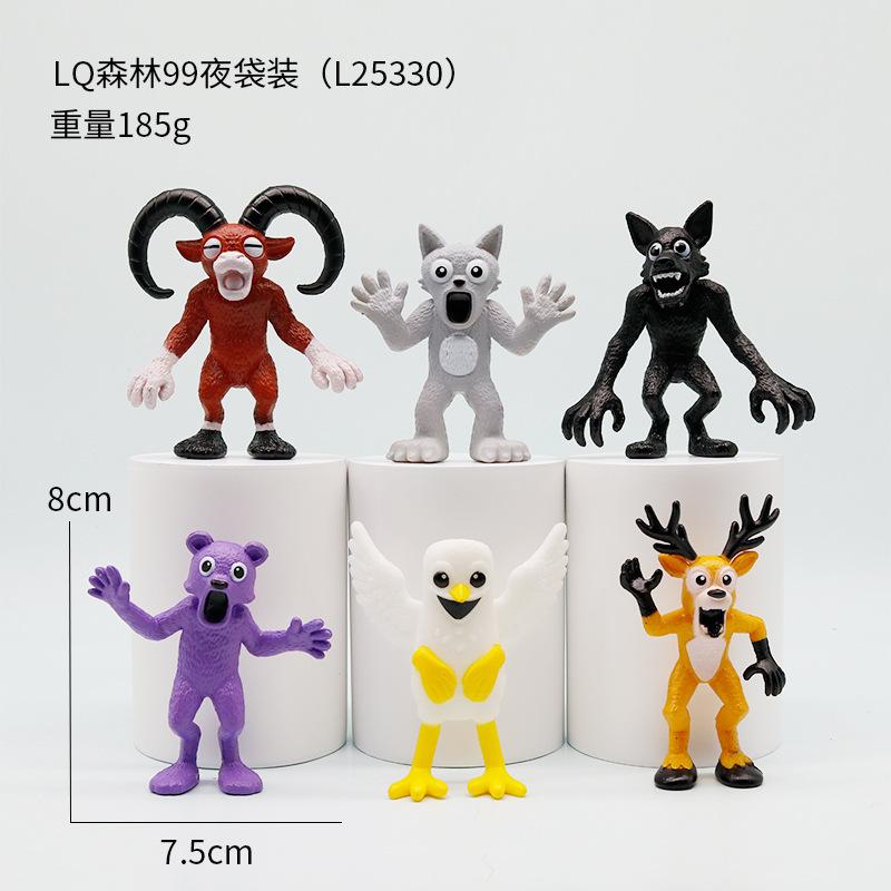 New minecraft 99 nights in the virtual forest figure doll game merchandise model toy doll