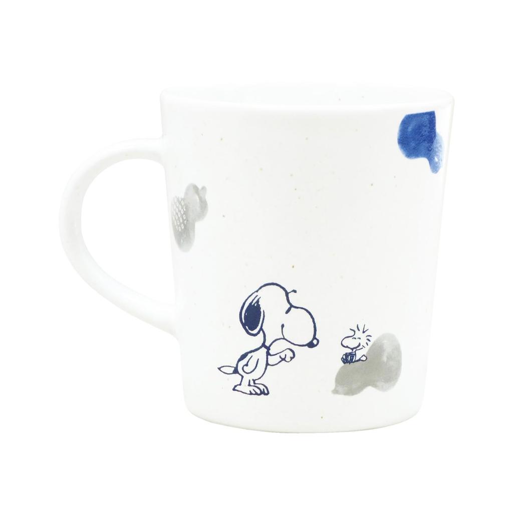 PEANUTS Snoopy Microwave and Dishwasher Fuku Made in Product Number 617132 Mug, Approx. 260ml, Safe, Hyotan, Japan,