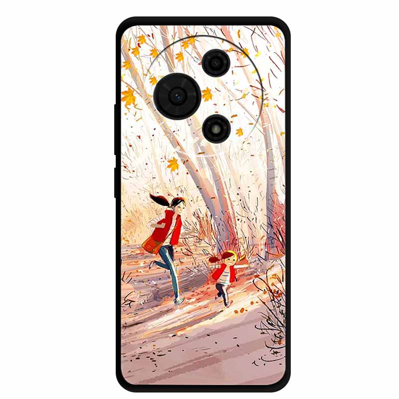 Für TCL 60 SE Hülle T517H Niedliche Cartoon Bunte Weiche TPU Silikon Rückseite für TCL 60 SE Hülle Schwarze Handyhülle Funda TCL60 SE