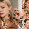 Baseball Sporty Zinc Zinc Alloy Stud Earrings Rhinestone Ear Pendant Jewelry  Athletes Sports Fans