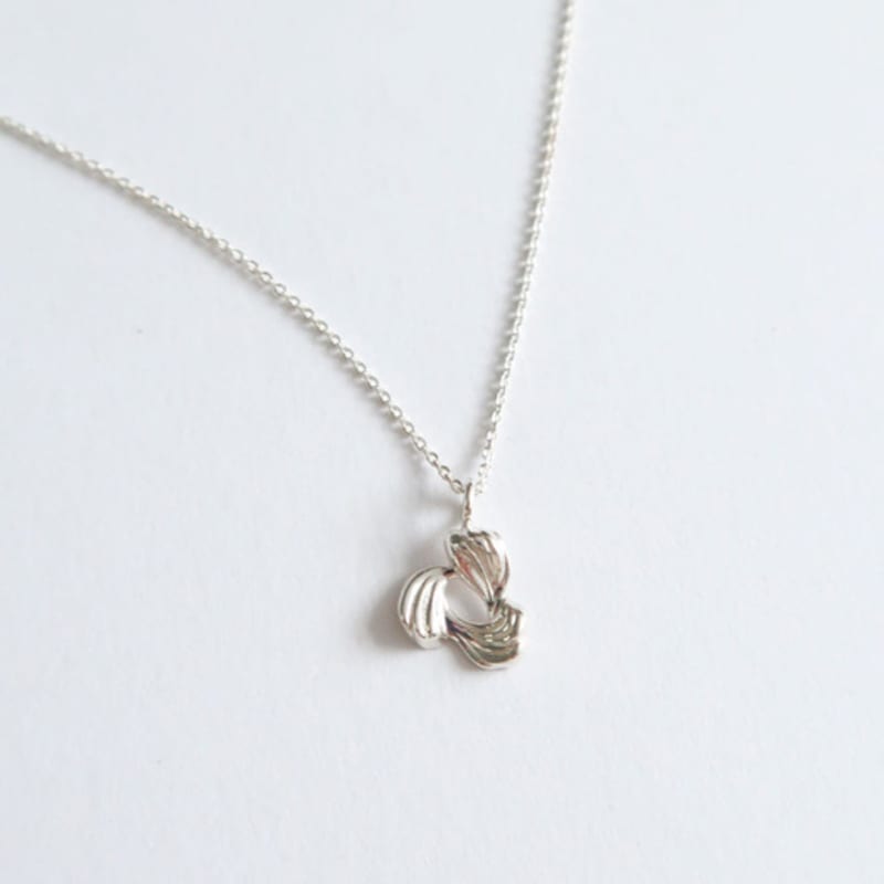 DOL Silver 925 Twist Flower Necklace