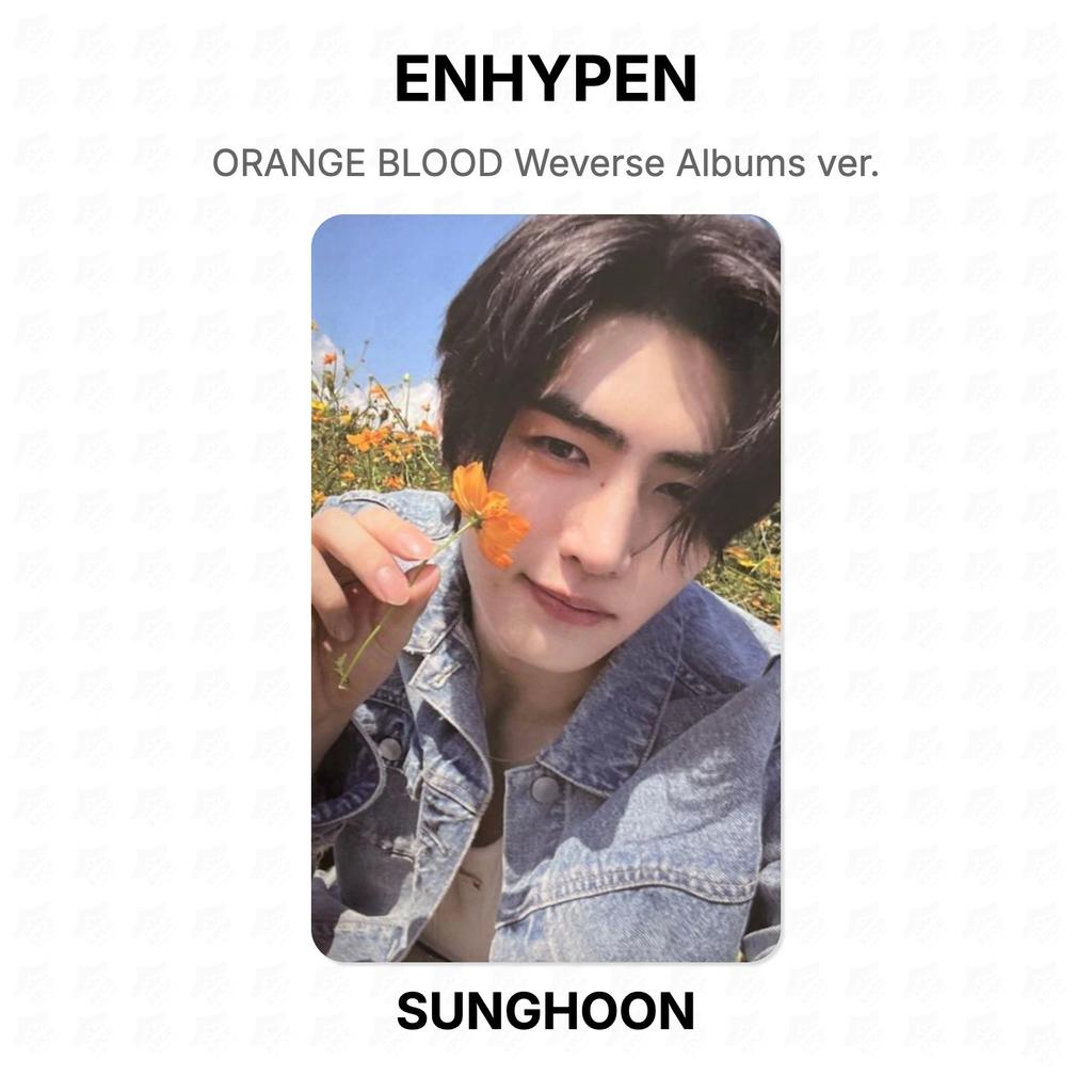 ENHYPEN ORANGE BLOOD Weverse Albums ver. Fototessera ufficiale