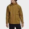 adidas Outdoor Hiking Waterproof And Windproof Windbreaker Jacket Men's Earth Yellow GL7400