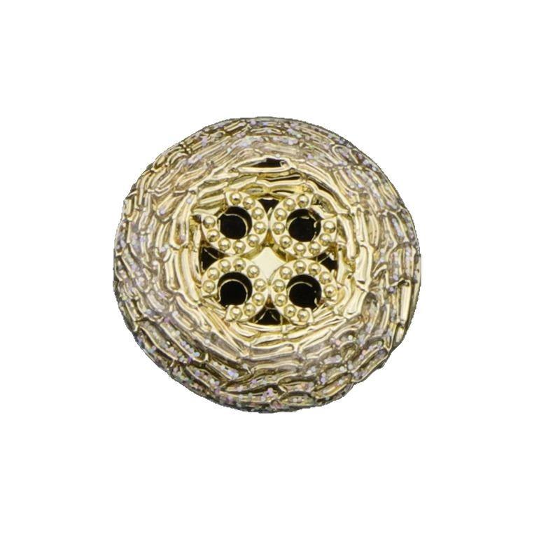 Metal Round Coat Buttons High-End Small Fragrant Women'S Sweater Cardigan Exquisite Clothes Gold Buttons Daquan