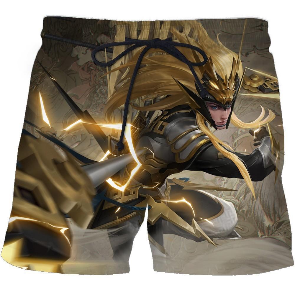 

Летние спортивные мультяшные 3D-принтованные модные мужские повседневные гавайские пляжные шорты 6XL