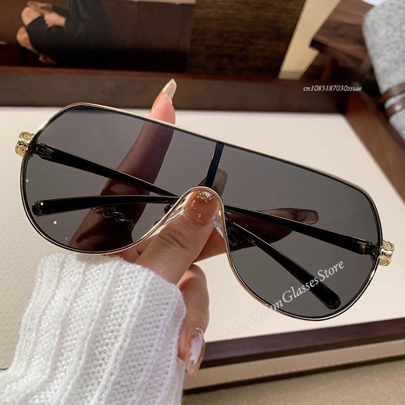 Fashion Brand Luxury Design Sunglasses Men Vintage Oversized Outdoor Steampunk Shades Glasses Summer Travel Sunglasses