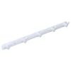 Wall Mounted Coat Rack Modern Stylish Coat Hanger Rack with 5 Hooks for Bathroom Living Room White