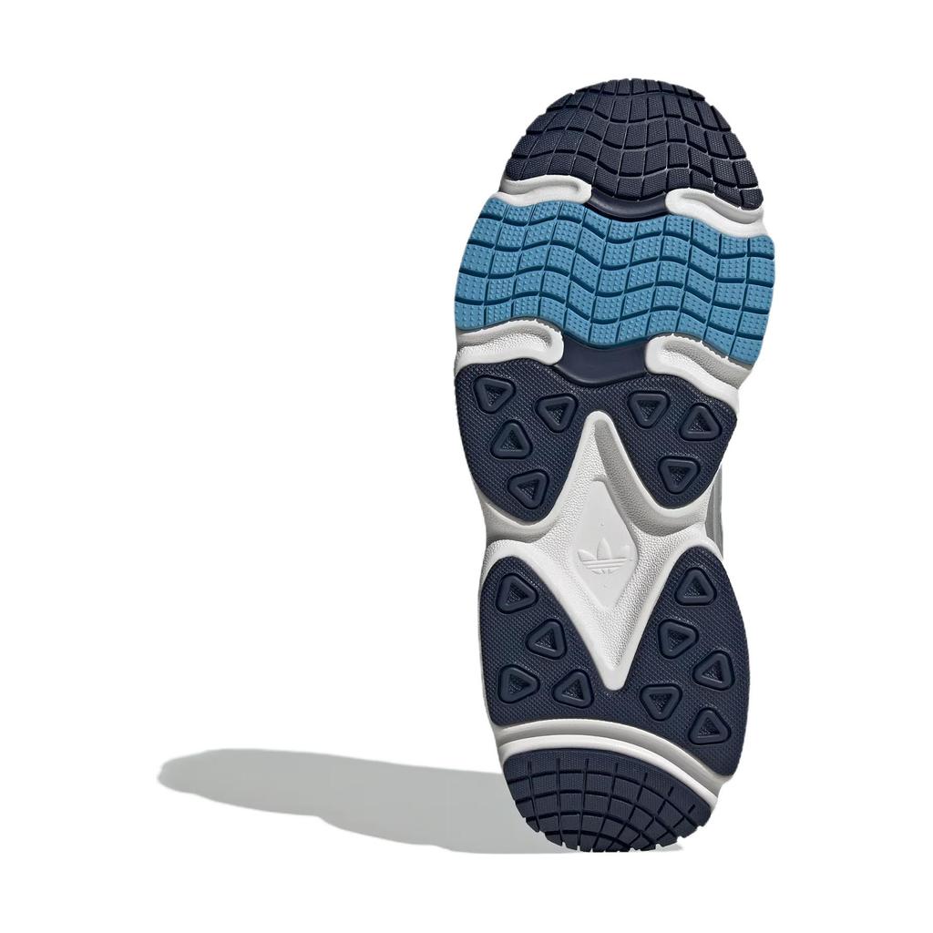 Adidas Originals Ozmillen Trendy Versatile Slip-Resistant Durable Low-Top Casual Shoes Kids Casual Shoes Silver Blue IG4274