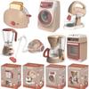 Kids Kitchen Appliances Toy Pretend Play Kitchen Accessories with Blender Coffee Maker Mixer Toaster Vacuum with Sounds & Light