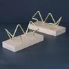Business Card Box Wooden Business Card Holder Desk Office Decoration Card Case School Work Desk Accessories