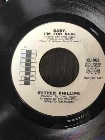 

7inch Record ESTHER PHILLIPS - Baby, I m For Real KU906 Kudu Soul/Funk Used