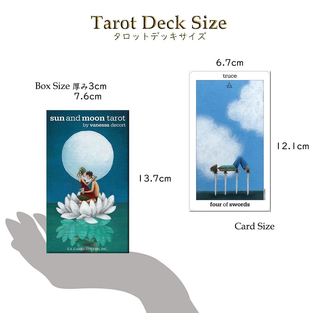 LANG Crowley Thoth Tarot and Moon Standard with Japanese Tarot Fortune Sun and Moon Tarot [Sun Tarot, Size, Instructions] Telling, [Authentic]