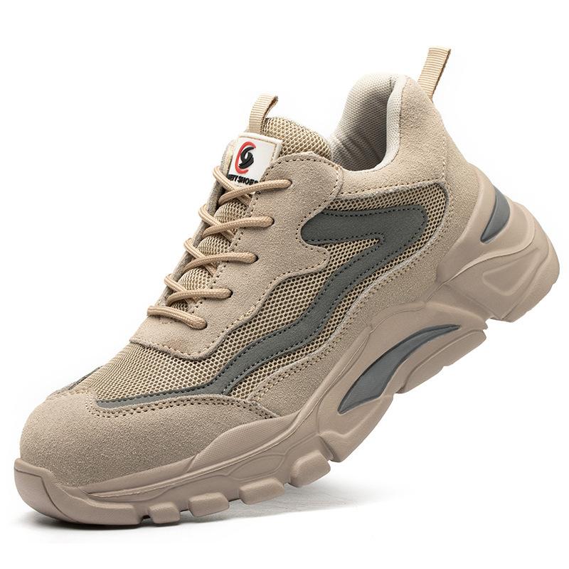 

Обувь для страхования труда, мужская, дышащая, дезодорирующая, ударопрочная и устойчивая к проколам, стальная, износостойкая и нескользящая, безопасность труда, Baotou 36