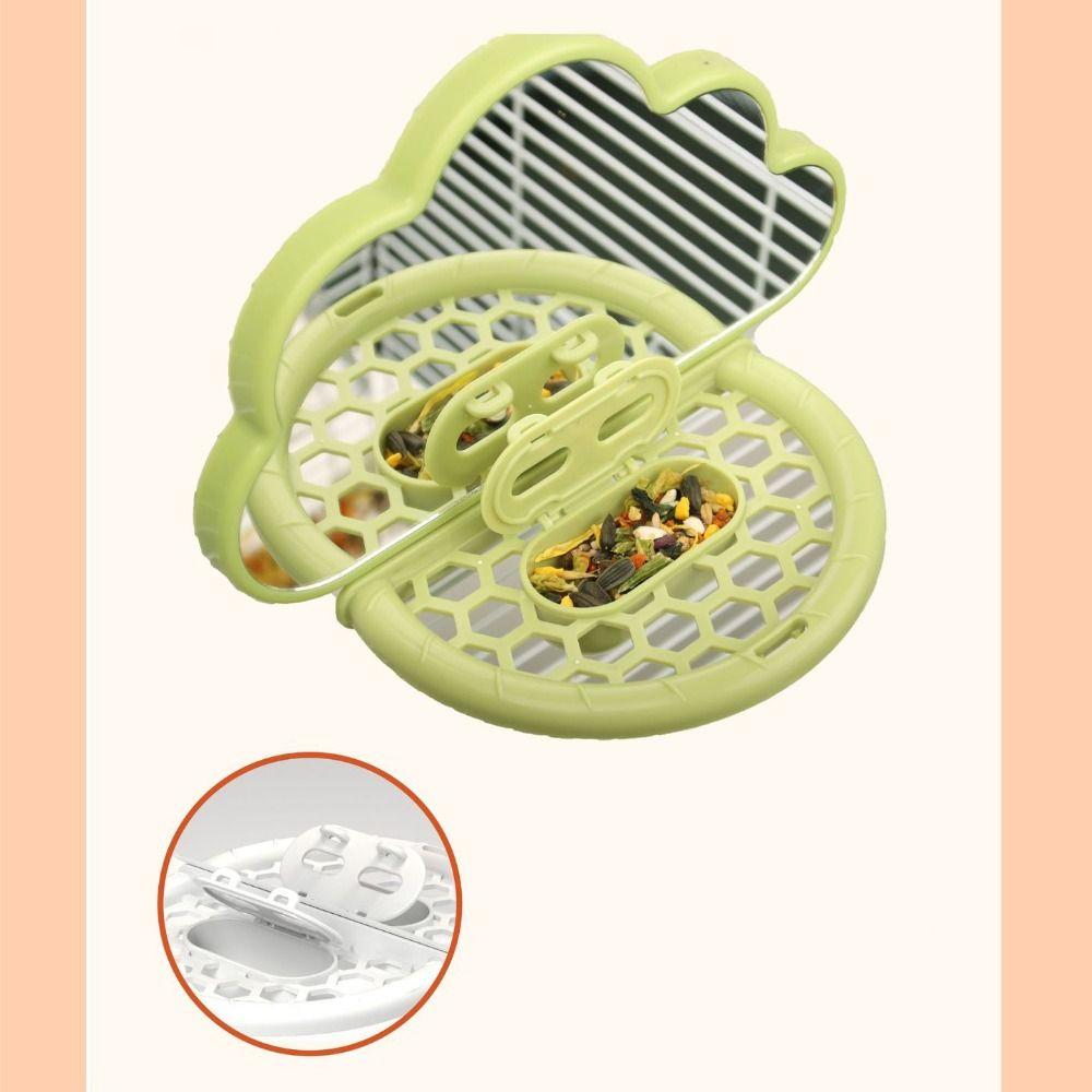 Clouds Shape Bird Perch Stand Save Space Parrots Feeders Bird Mirror Toy  Rest Platform