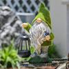 Valery Madelyn Solar Garden Earth Gardening Interior Garden Outdoor No Batteries 20cm Light, Outdoor, Waterproof, Gnome, Fairy, Accessory, Ornament,